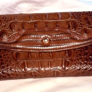 Brahmin clutch wallet and checkbook holder